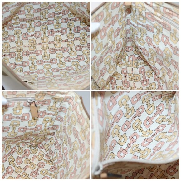 GUCCI Guccissima Shoulder Bag Canvas Beige Silver 257301 Auth ep10403 - Picture 15 of 16